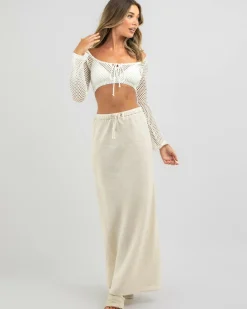 Layla Crochet Tie Up Long Sleeve Top