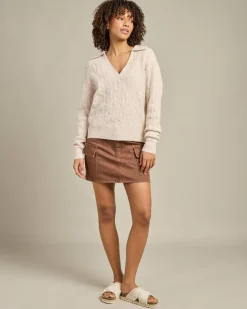 Lexie V-Neck Collared Jumper