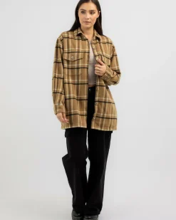 Long Check Shacket