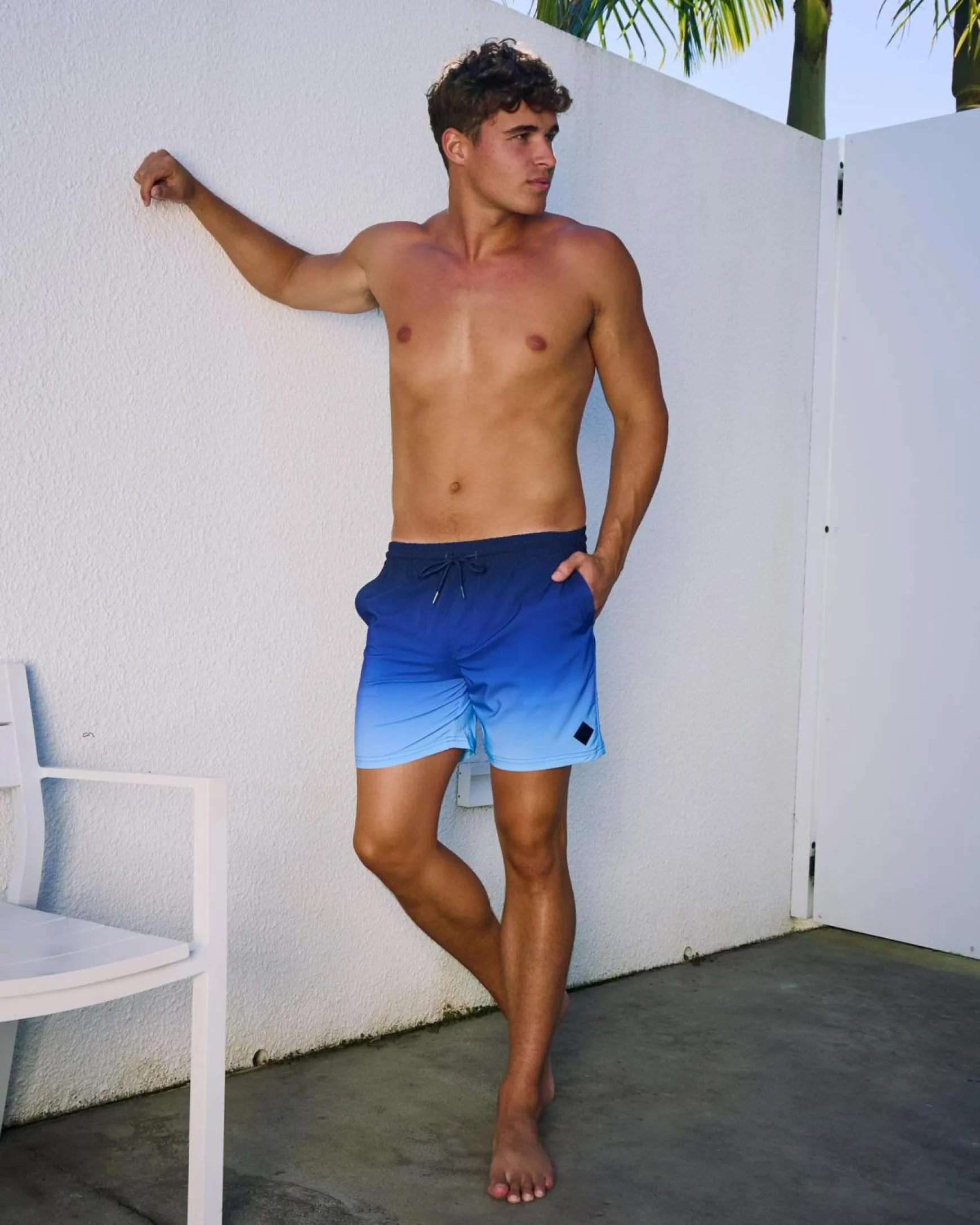 Luminous Elastic Waist Shorts