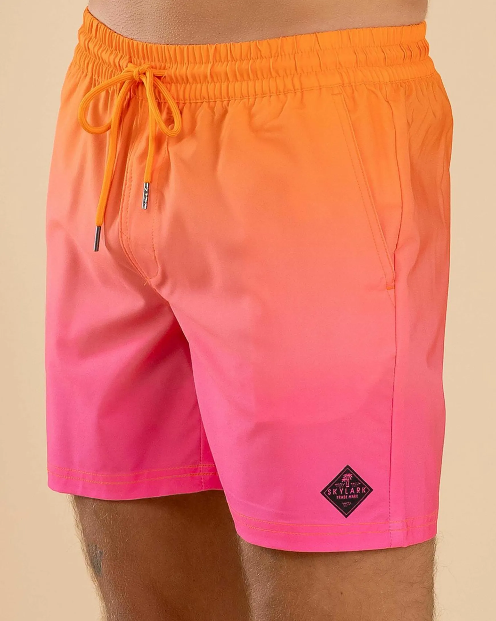 Luminous Elastic Waist Shorts