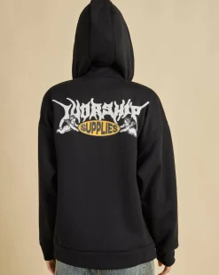 Messenger Zip Front Hoodie