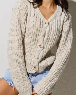 Nemy Cable Knit Cardigan