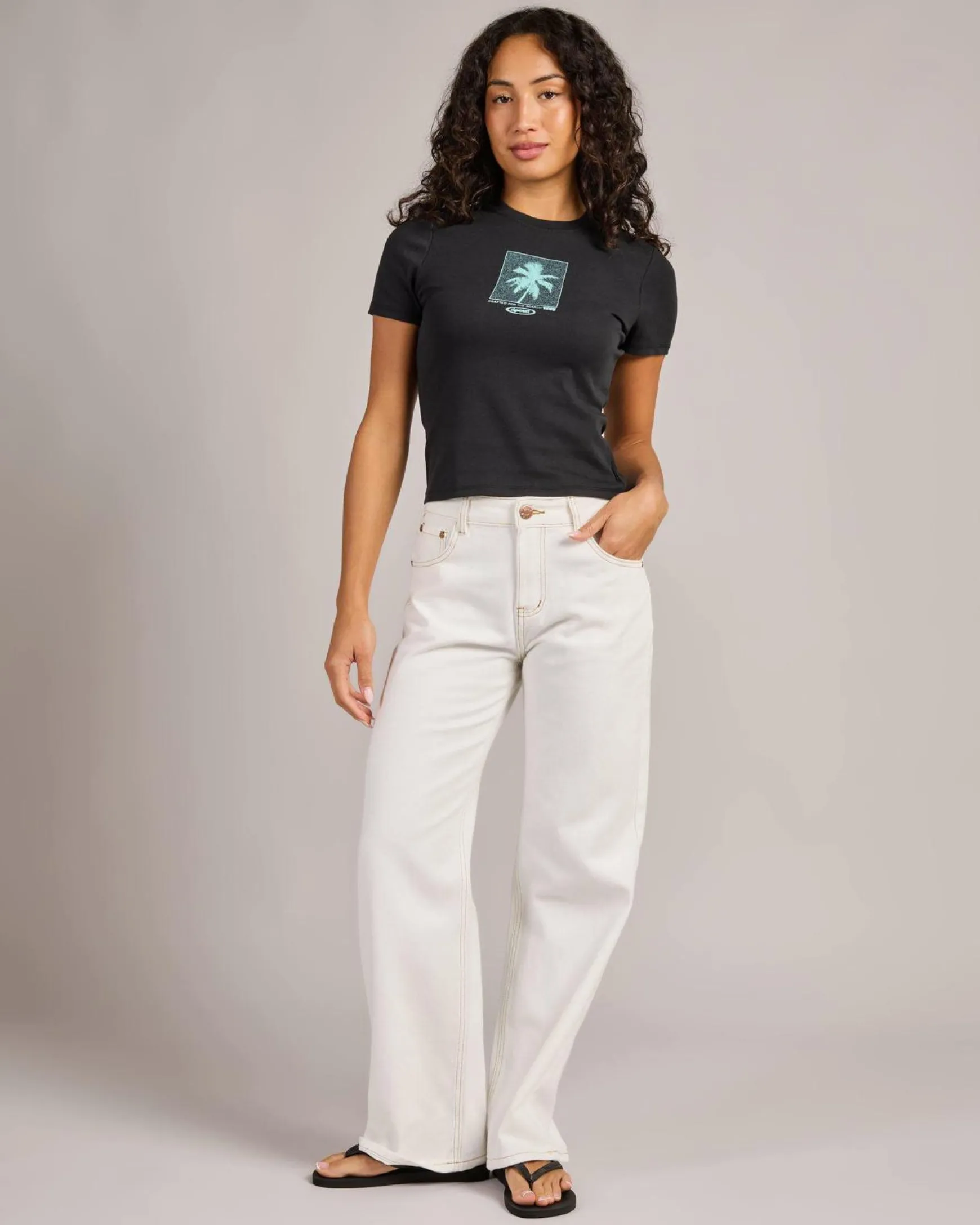 Neon Palm Fitted T-Shirt
