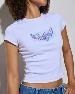 Not Your Angel Cap Sleeve T-Shirt