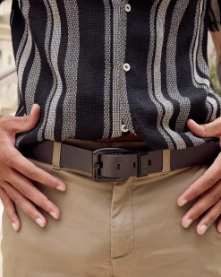 Onyx Leather Belt