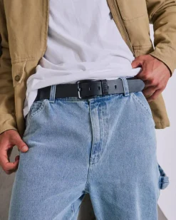 Onyx Leather Belt