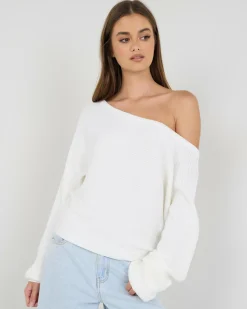 Ophelia Off Shoulder Knit Jumper