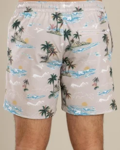 Palm Elastic Waist Shorts