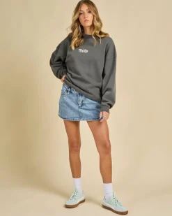 Road To Paradise Cocoon Panel Crew Sweatshirt