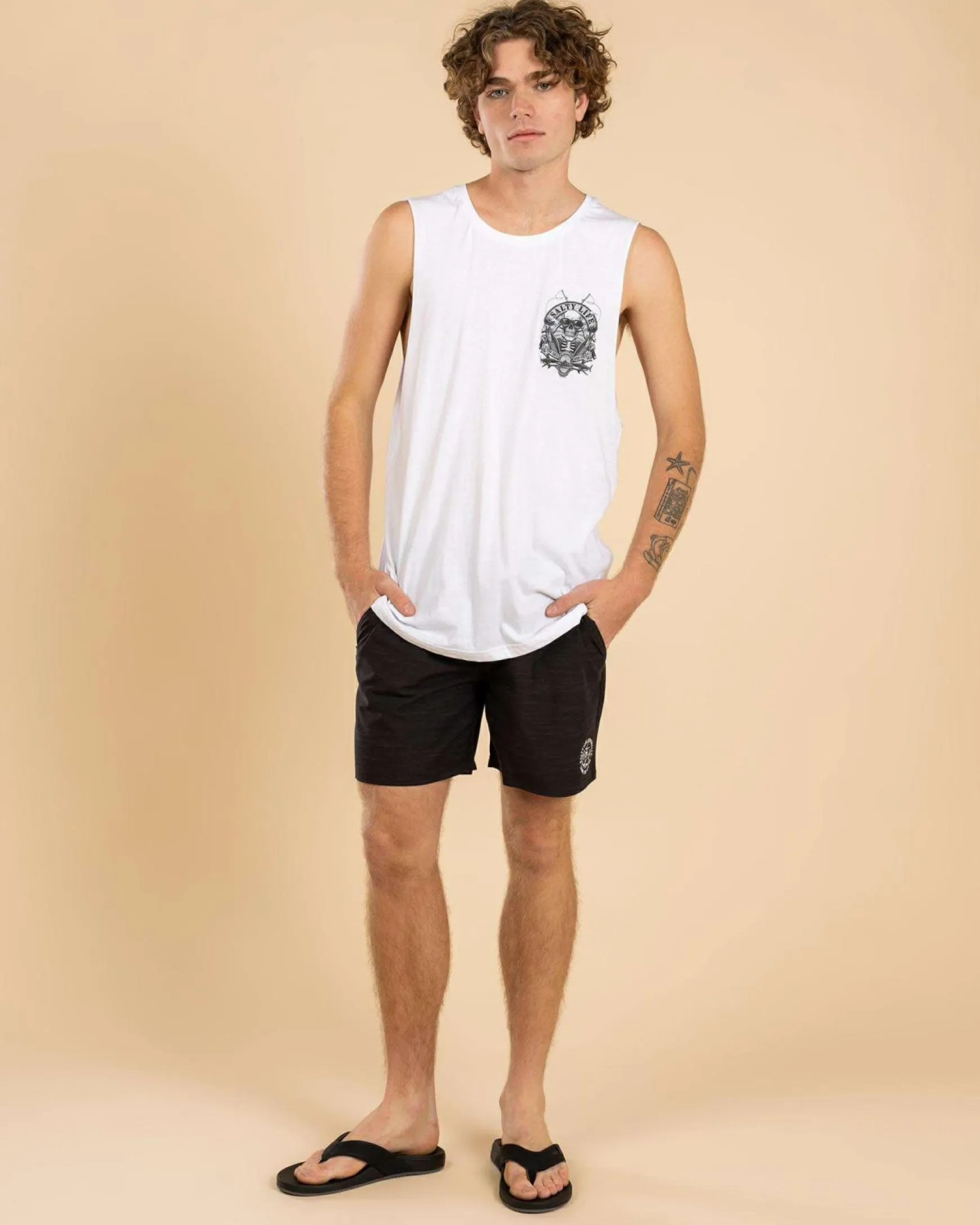 Sail Elastic Waist Shorts