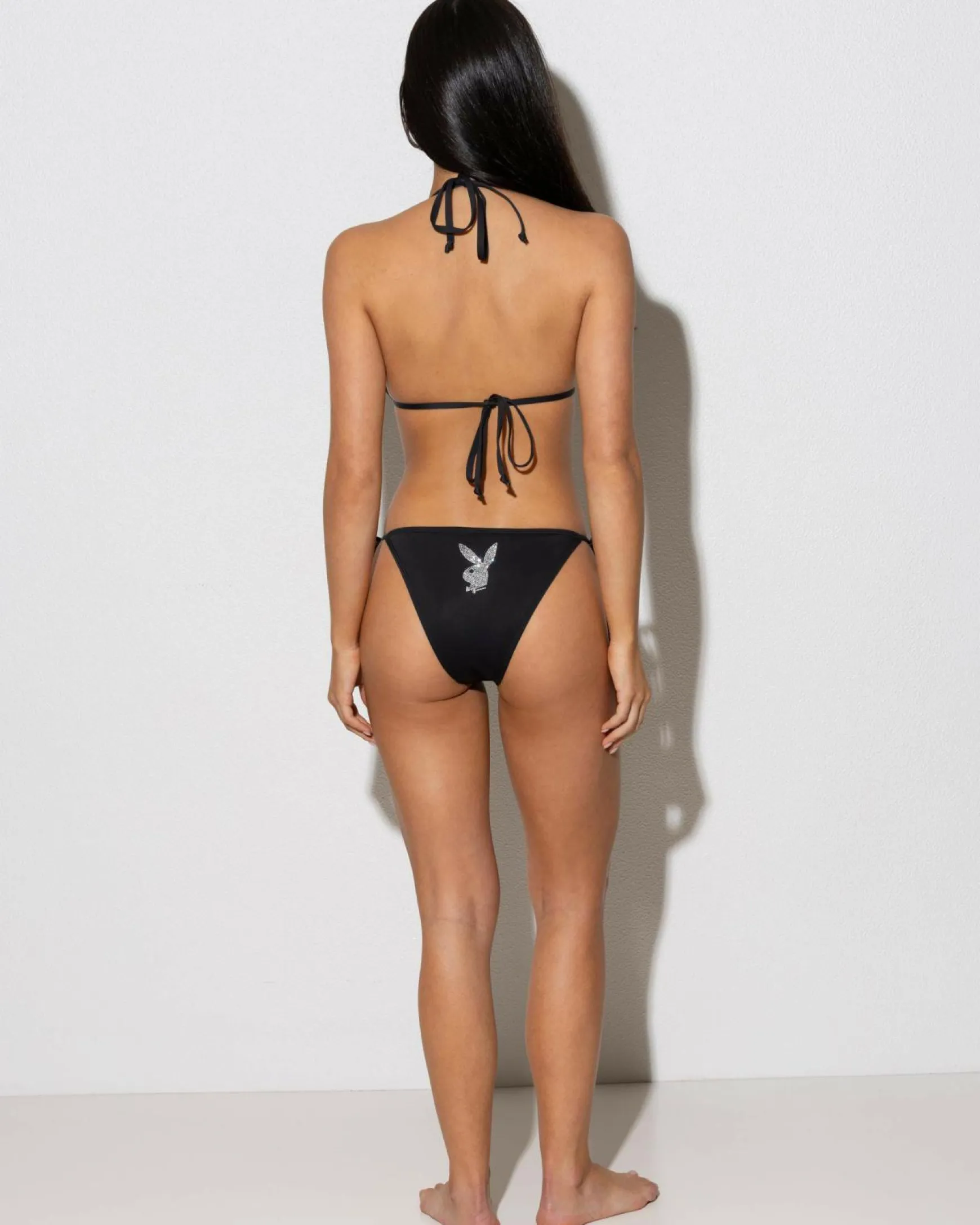 Single Bunny Diamonte Tie Side Bikini Bottom