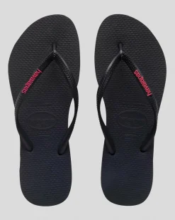 Slim Logo Thongs