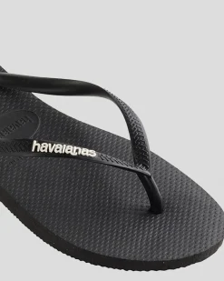 Slim Logo Thongs