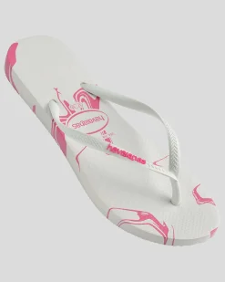 Slim Marble Thongs