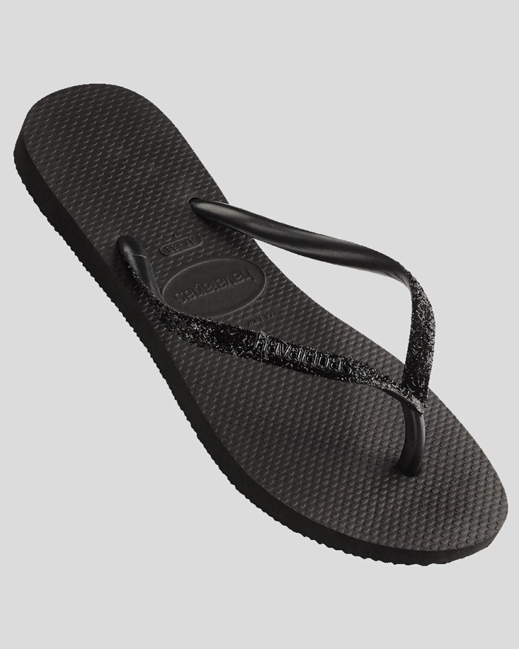 Slim Metal Logo Glitter II Thongs