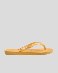 Slim Metallic Thongs