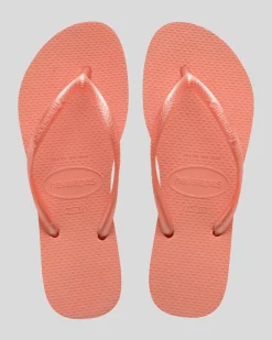 Slim Metallic Thongs