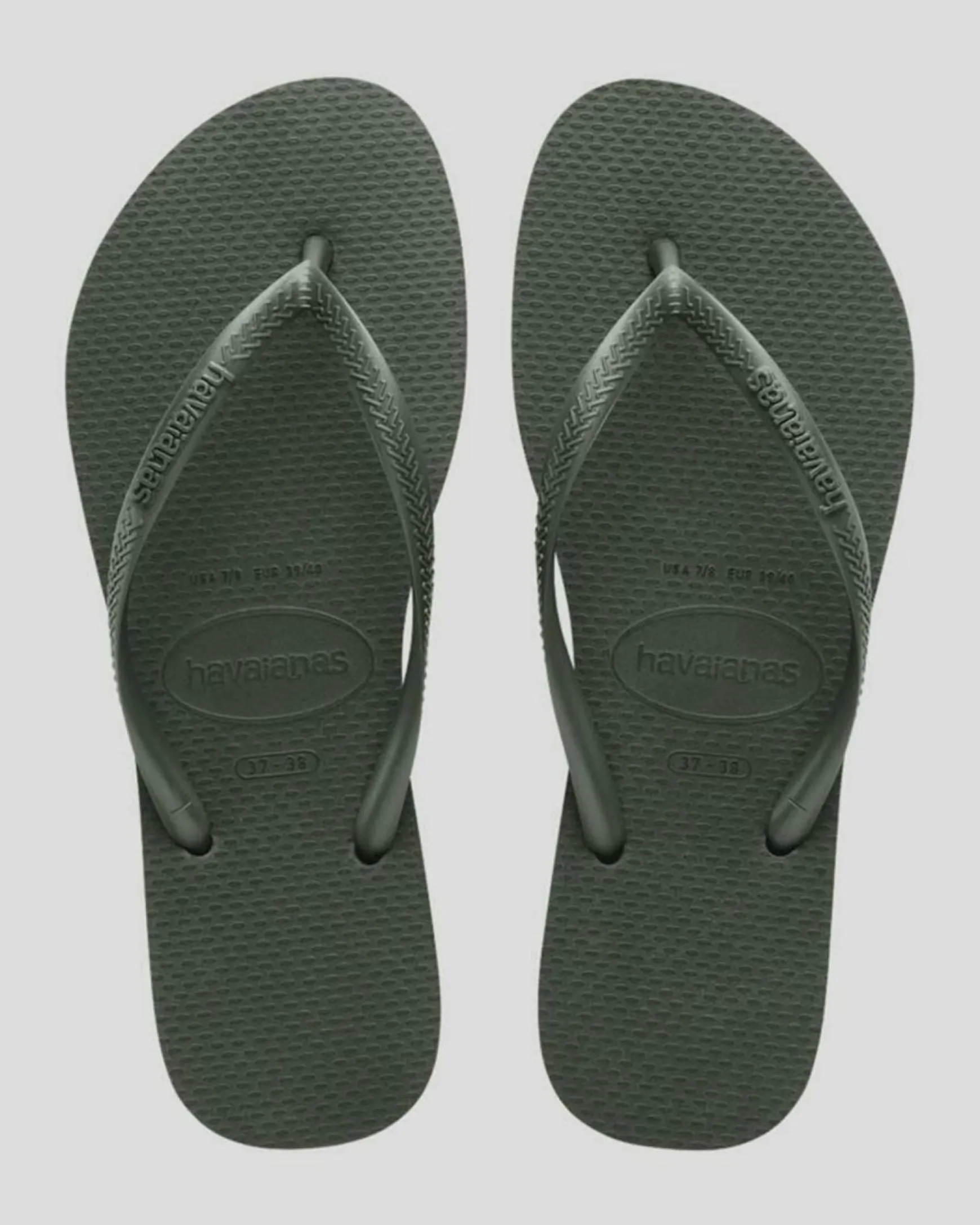 Slim Metallic Thongs