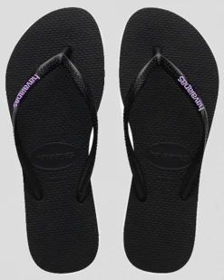 Slim Rubber Logo Thongs