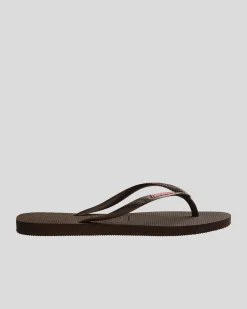 Slim Rubber Logo Thongs
