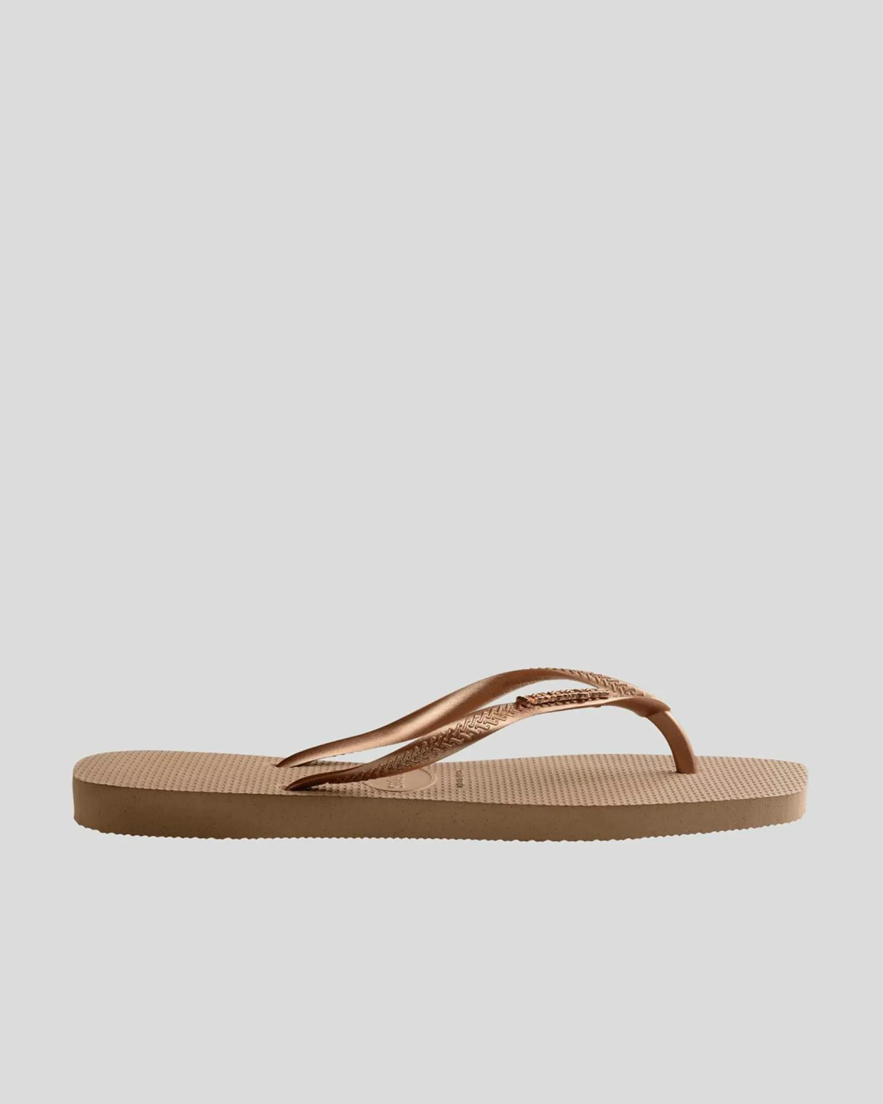 Slim Square Metal Logo Thongs