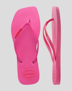 Slim Square Thongs