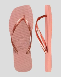 Slim Square Thongs