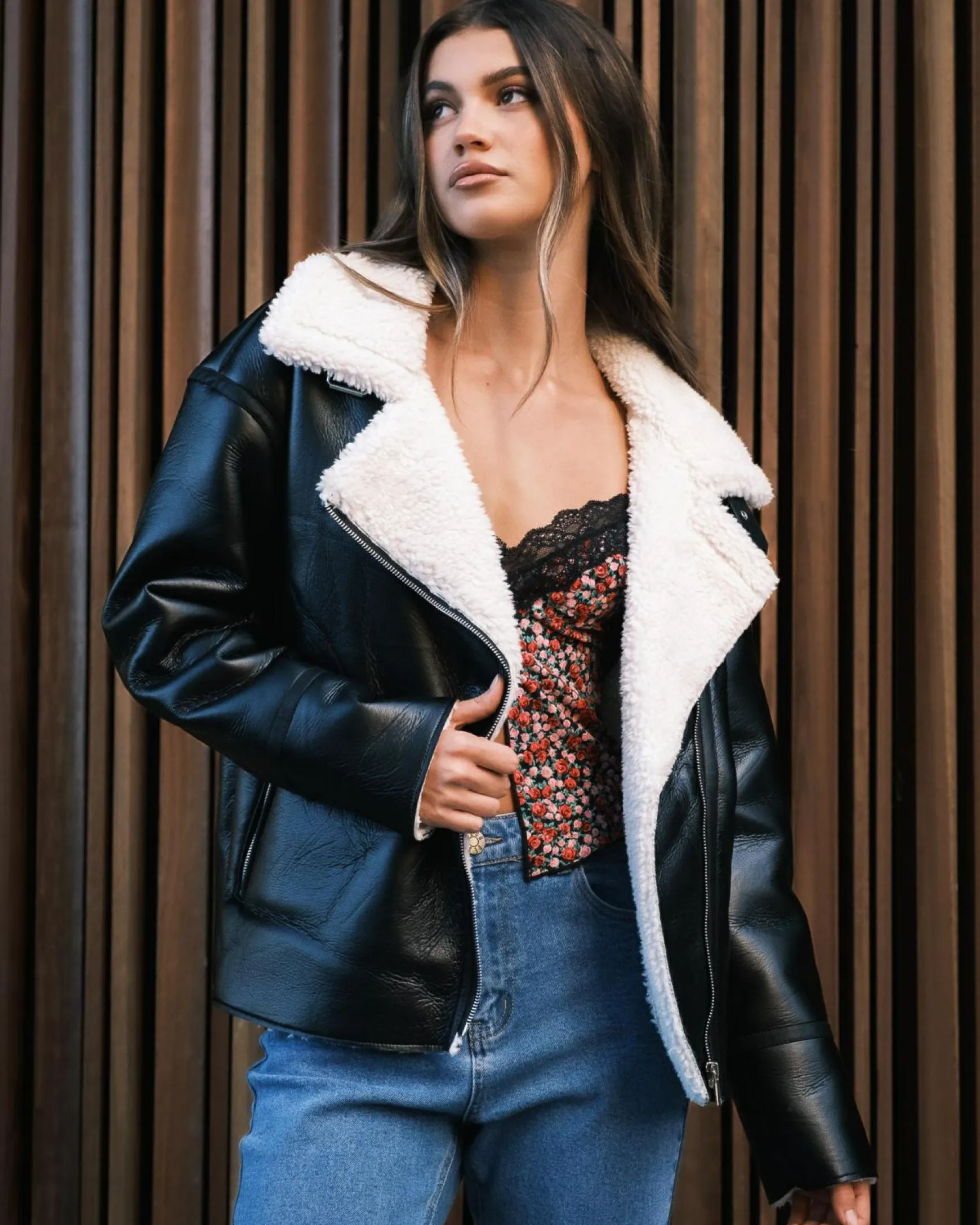 Sonny Faux Leather Jacket