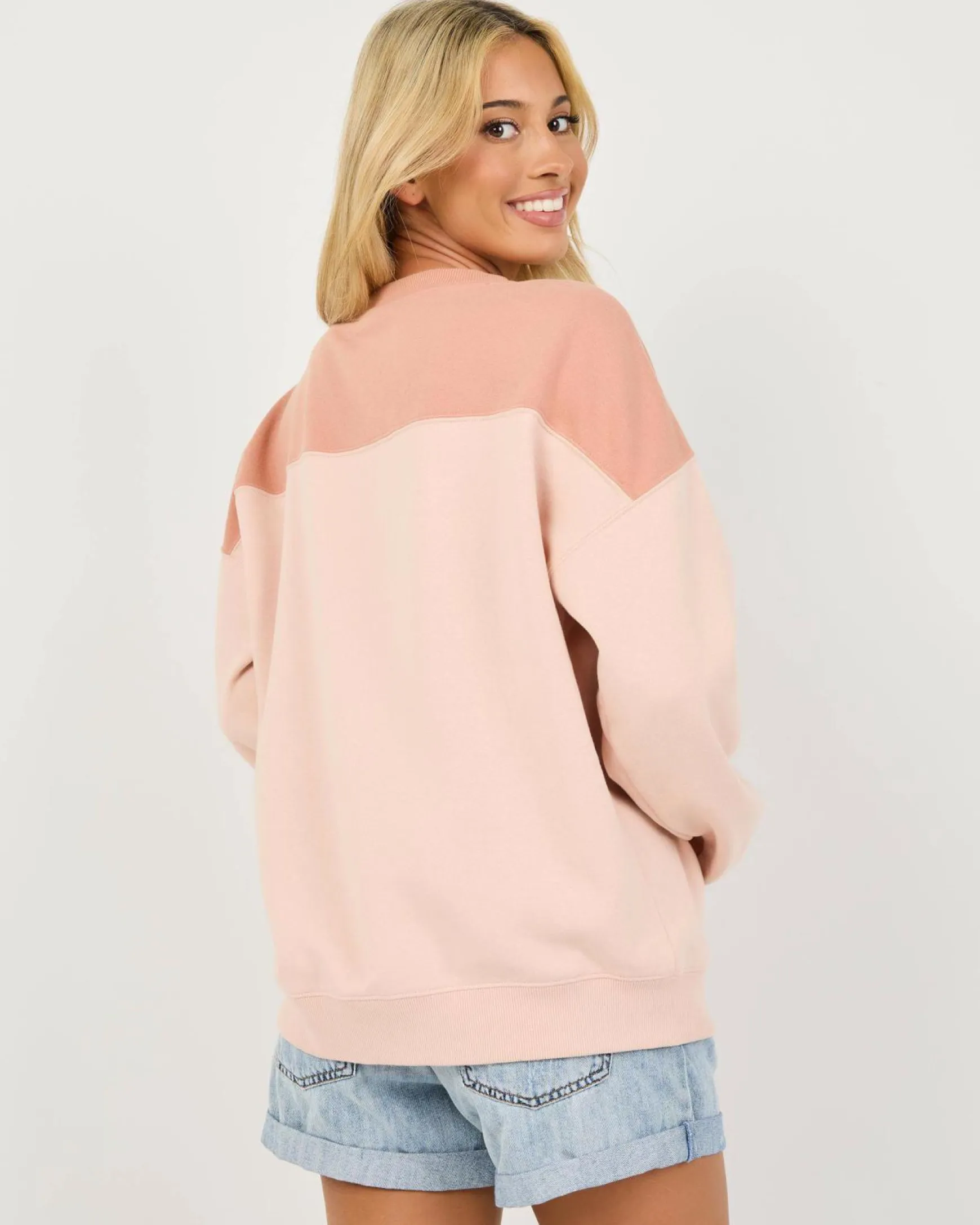 Stone Blocked Crewneck Sweatshirt