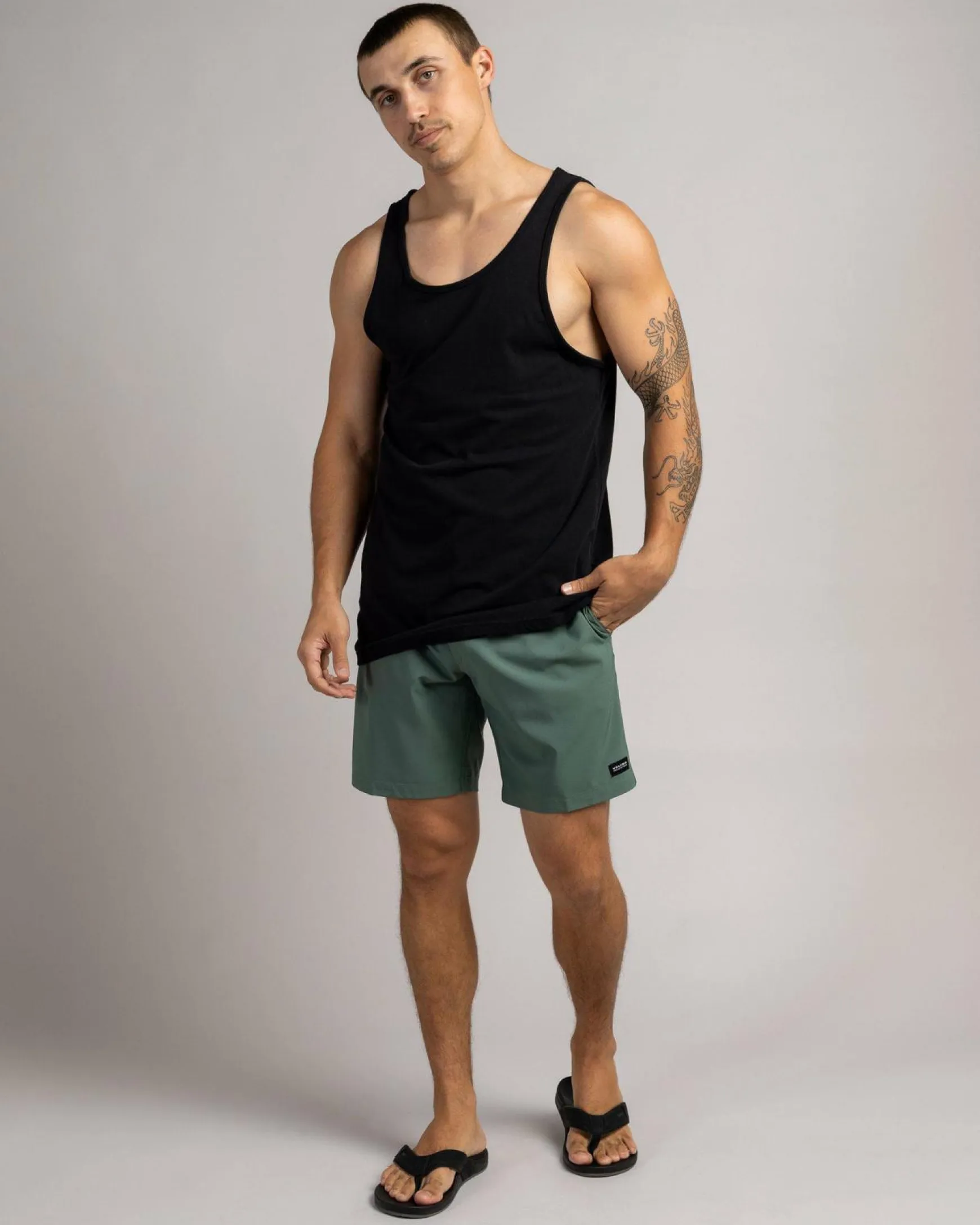 Stones Hybrid Elastic Waist Shorts
