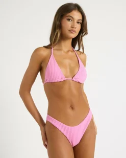 Terry Rib Remi Triangle Bikini Top