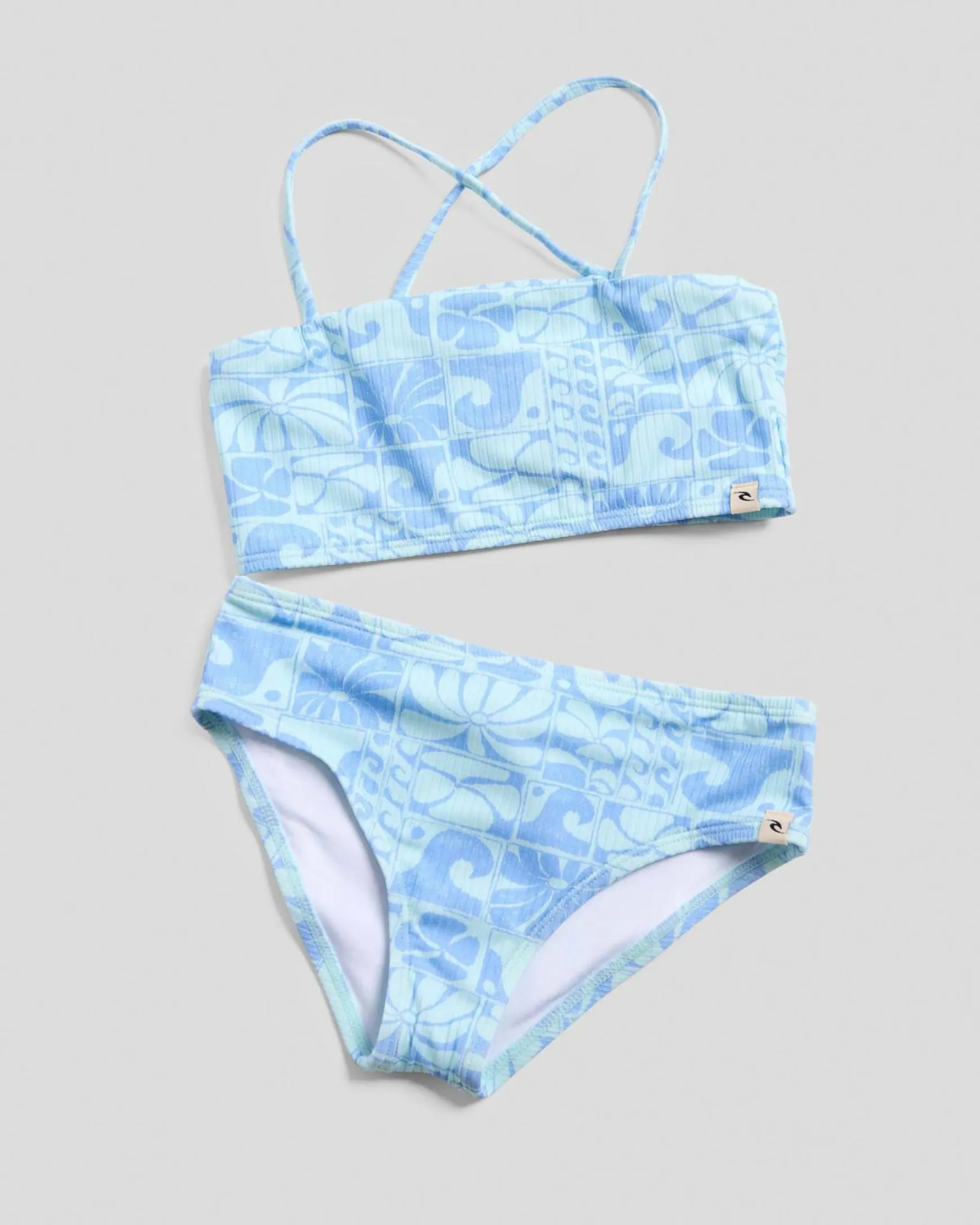 Toddlers' Oceanic Rib Bikini Set