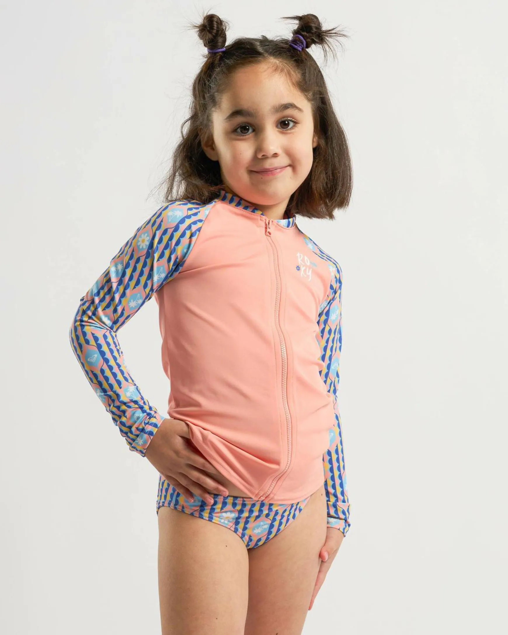 Toddlers' Tiles Long Sleeve Rash Vest Set