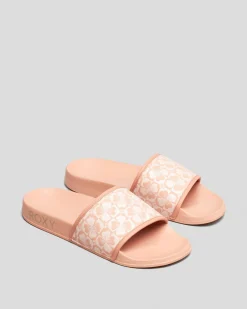 Womens Roxy Slippy IV Slide Sandals
