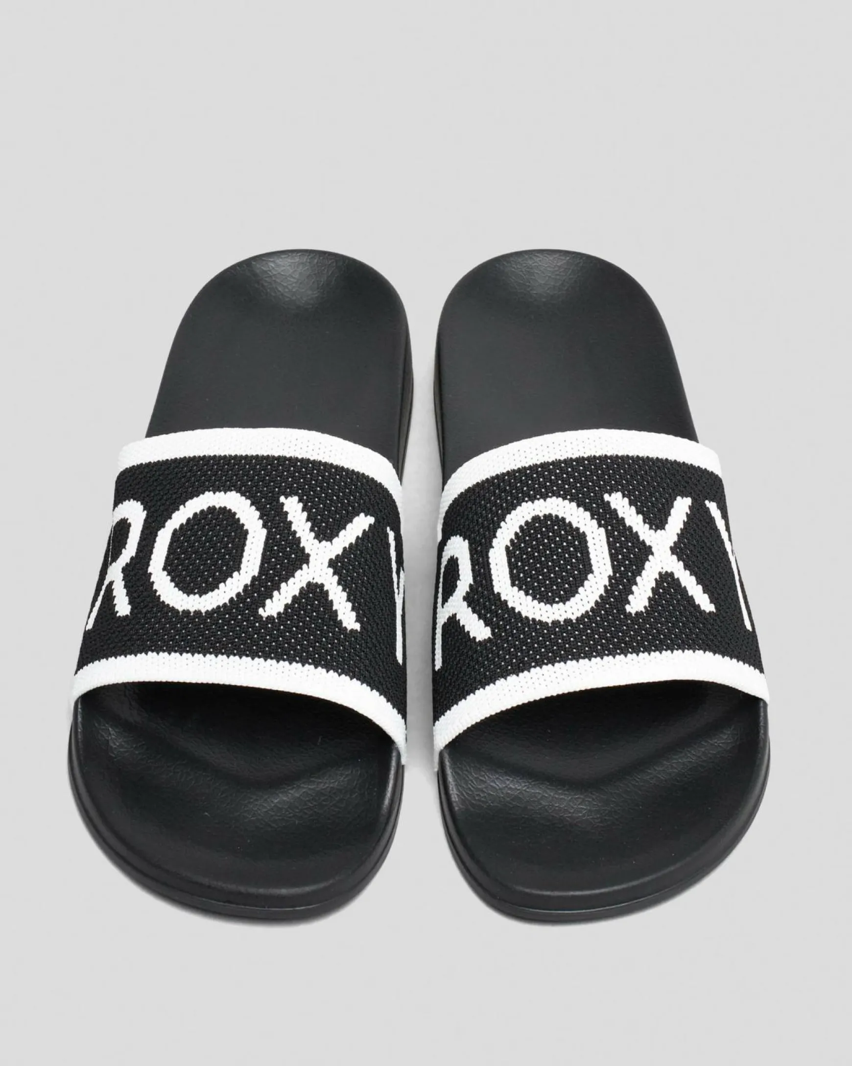 Womens Roxy Slippy Knit Slide Sandals